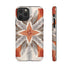 Silver Feather Compass - Impact Resistant Phone Case